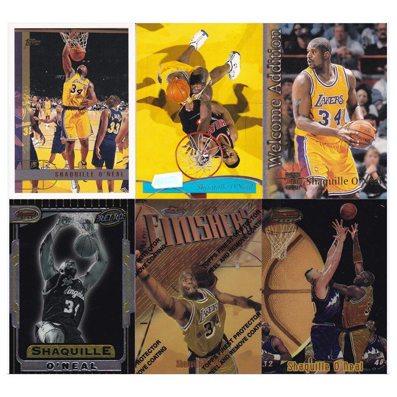 NBA球星卡 topps 1997 大鲨鱼 沙奎尔奥尼尔 湖人队