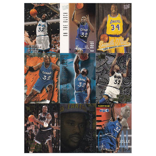 NBA球星卡 fleer 1996 大鲨鱼 沙奎尔奥尼尔 魔术队 湖人队