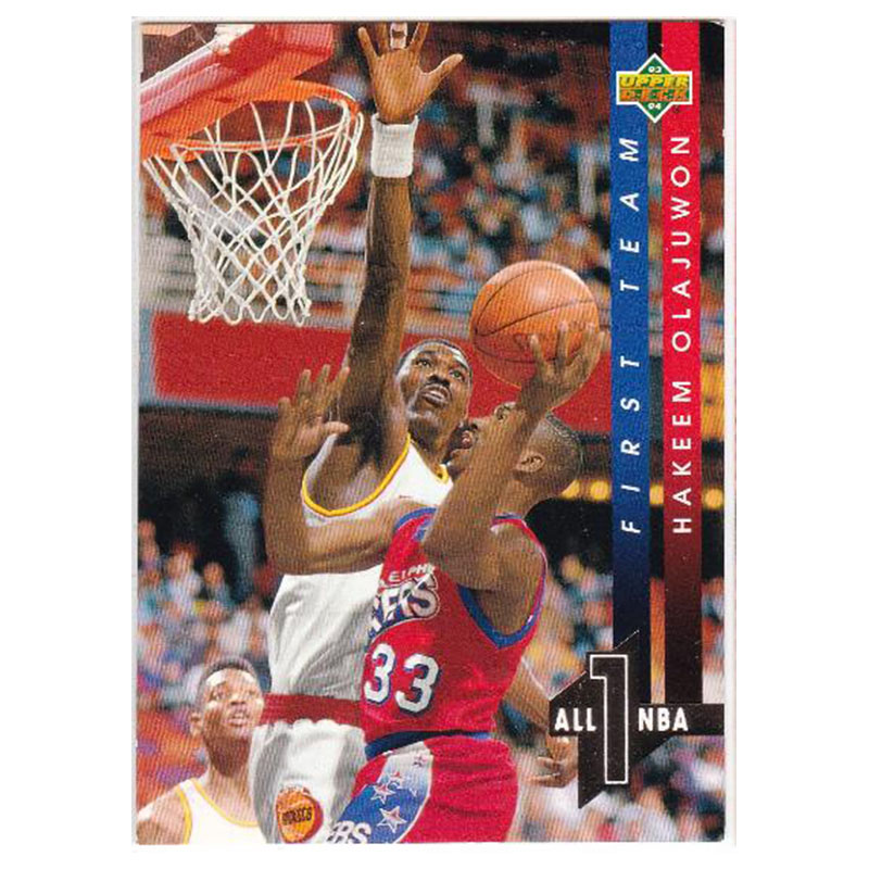 NBA球星卡 UD 1993 1995 大梦 奥拉朱旺 火箭队