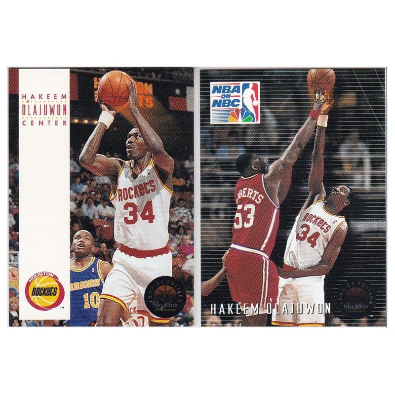 NBA球星卡 skybox 1993 大梦 奥拉朱旺 火箭队名宿 名人堂