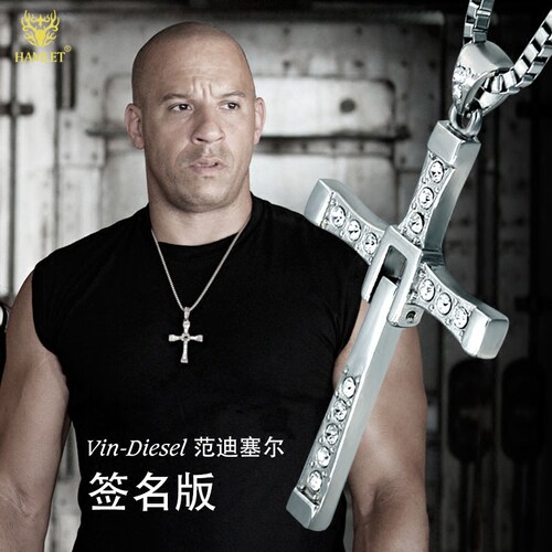 十字架钛钢项链签名版速度与激情