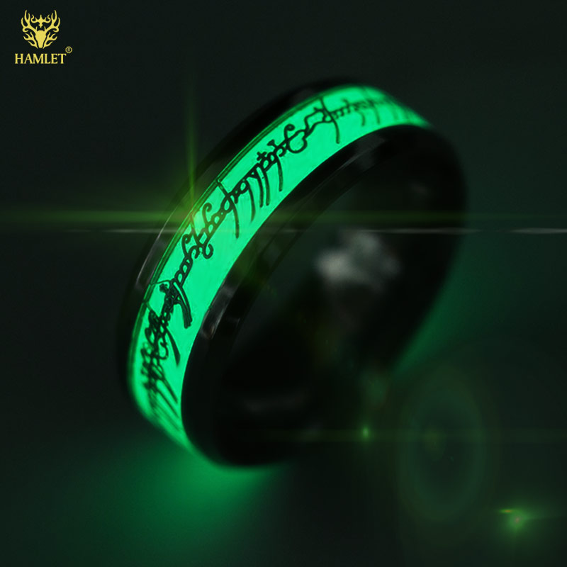 发光戒指钛钢指环王男夜光