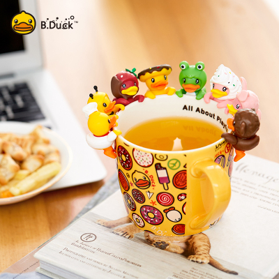 小黄鸭杯缘子装饰杯子挂件可爱