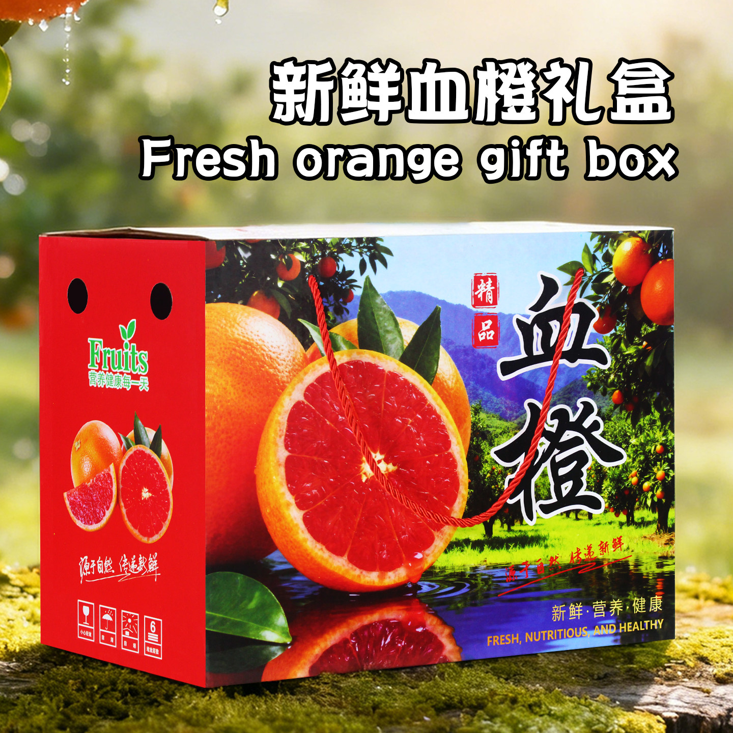 血橙赣南脐橙包装盒橙子礼盒纸箱
