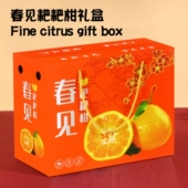 春见耙耙柑包装 礼盒纸箱厂家直供定制5 10斤加厚手提水果空箱批发