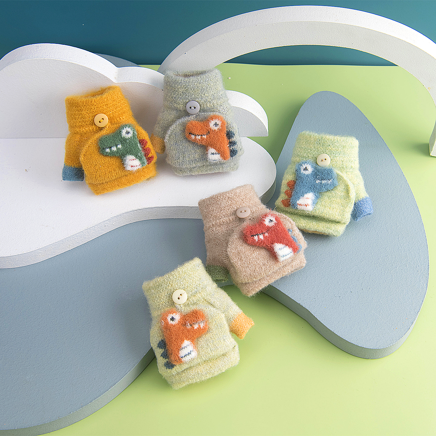 盛琦宝宝半指手套活动自如更温暖