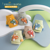 S1冬天季 2一岁保暖婴幼儿男女儿童小孩露指头翻盖半指宝宝手套