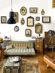 欧式 轻奢复古照片墙客厅卧室小众艺术装 饰画组合背景墙相框挂画