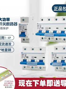 （品质行货）1P2P3P4P大功率空气开关断路器100A125A空开强制3C