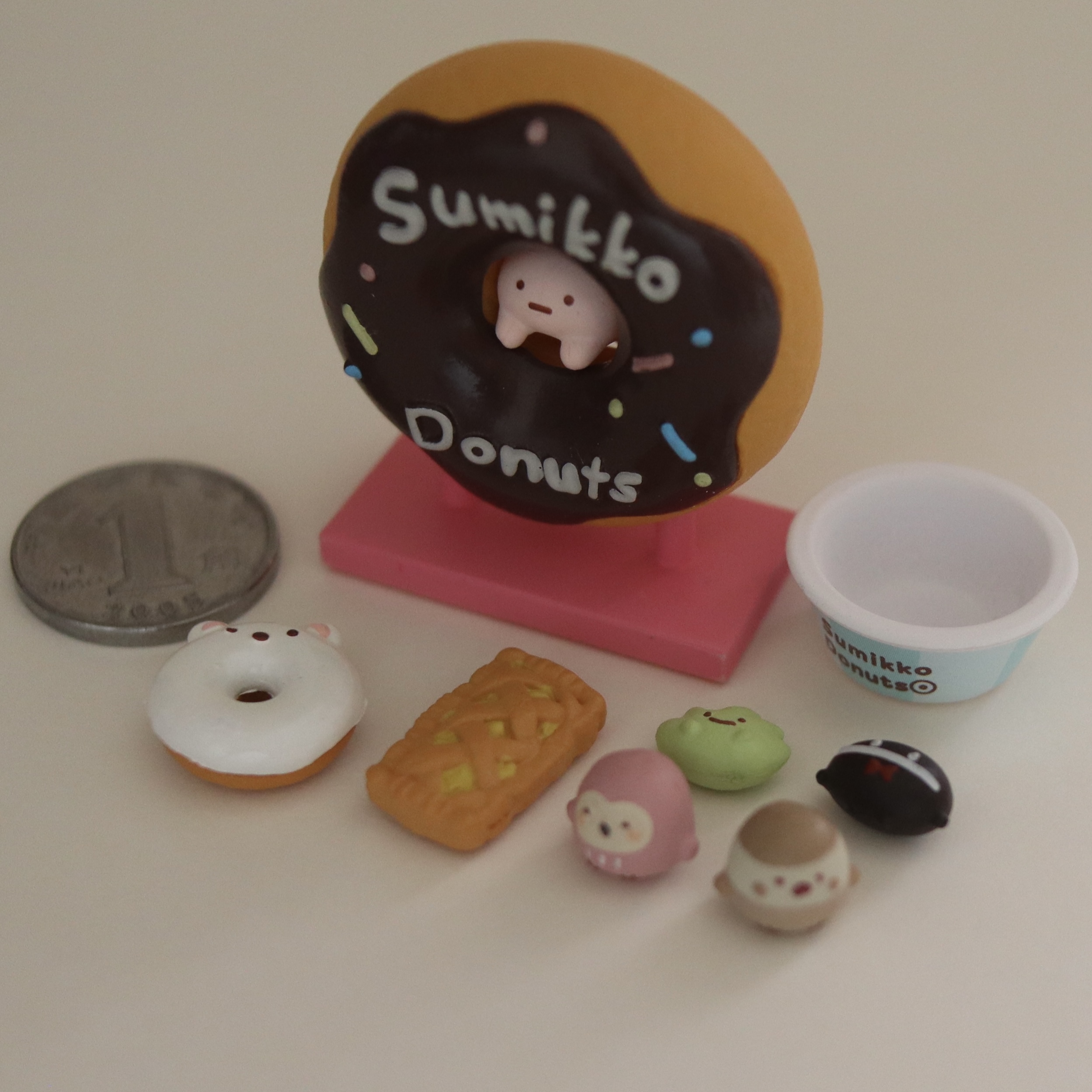 re-ment rement角落生物甜甜圈甜品店Sumikko摊位零食微缩场景