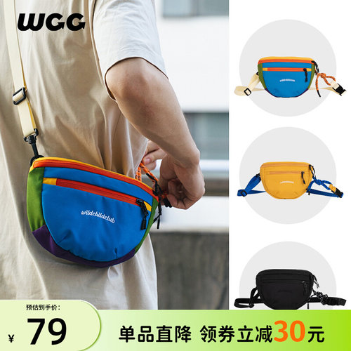 WCC 2023新款潮牌多功能户外运动包潮流迷你休闲单肩斜挎包男女士