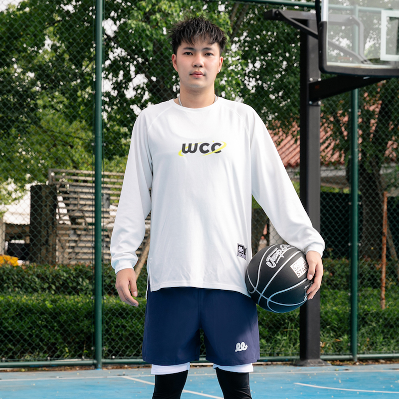 长袖投篮球纯色运动长袖薄款