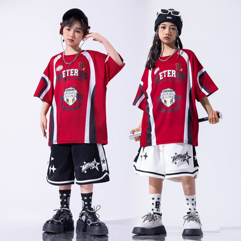 街舞儿童潮服少儿服装男童定制潮牌童装hiphop炸街齐舞比赛演出服