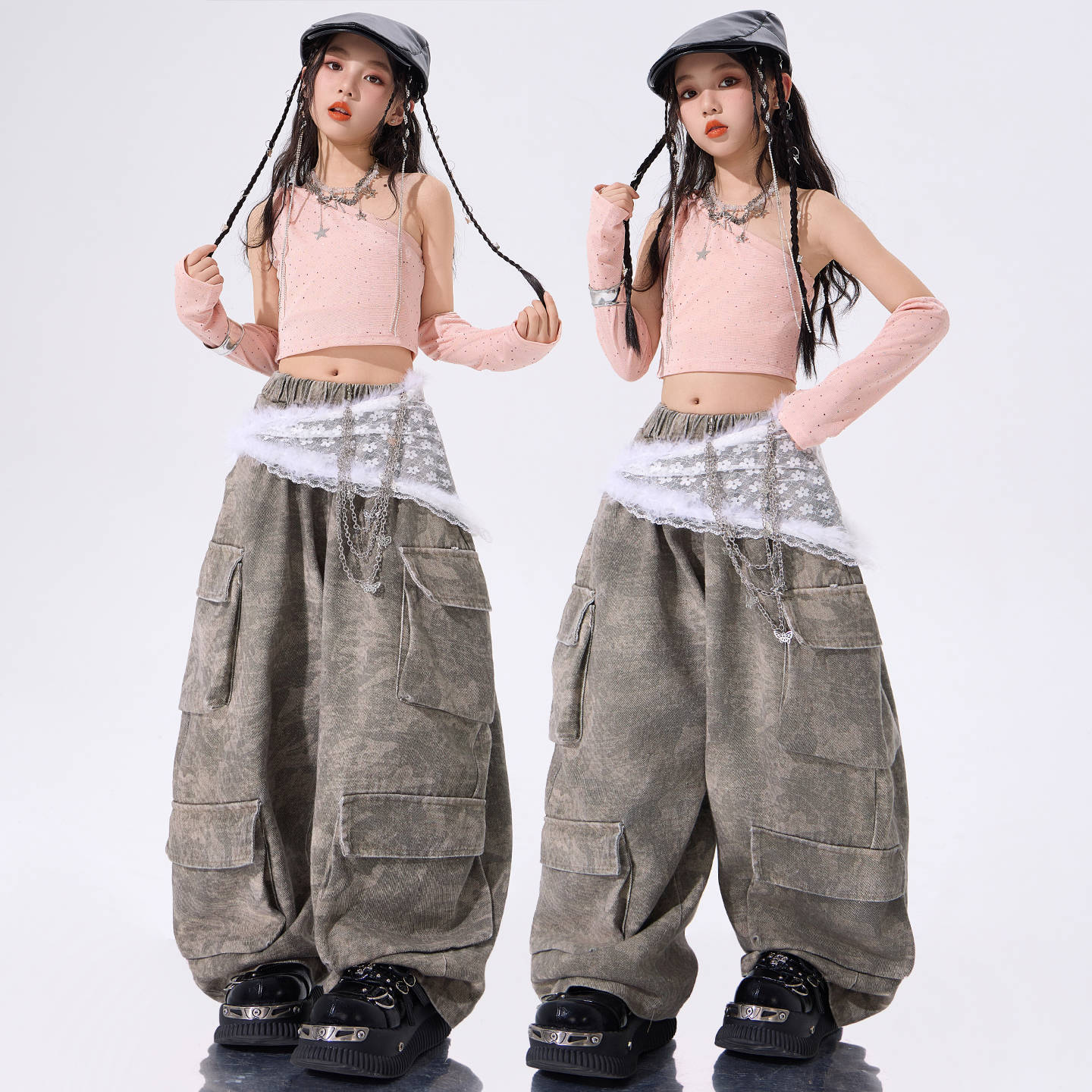 爵士舞女童服装少儿JAZZ演出服女童街舞服装女团走秀舞蹈服