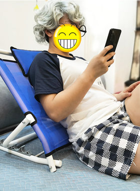 床上折叠可调靠背架老人看书