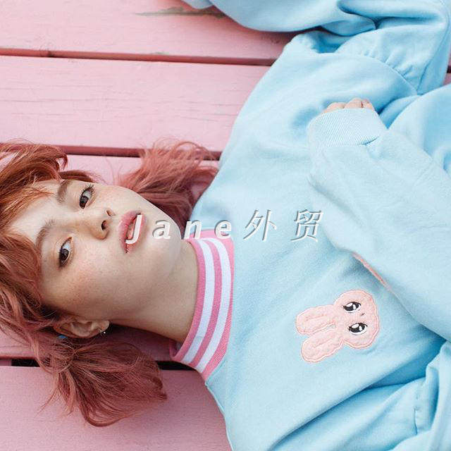 lazyoaf慵懒风少女复古可爱休闲大码春秋学院风卫衣裙长袖连衣裙
