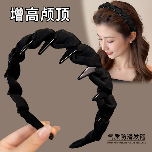 秋冬高颅顶发箍女款2025新款日常外戴洗脸专用头箍压发卡发捆头饰