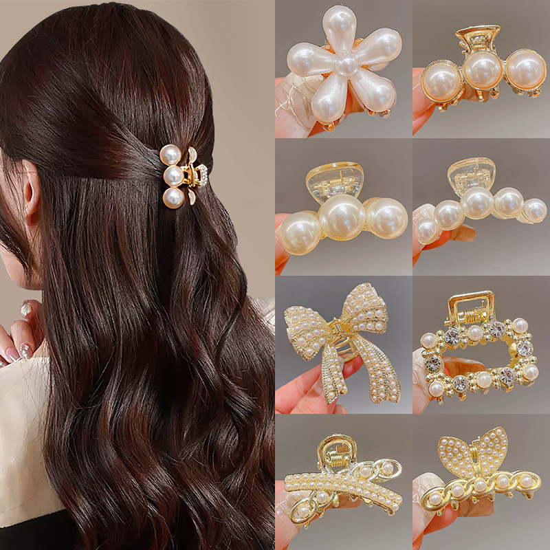 紧致小抓夹半扎发夹得紧