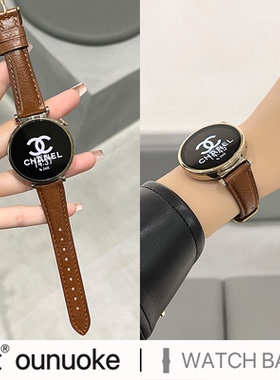 xit适用华为gt4手表gt6表带gt5pro表带41mm真皮18mm夏天女士新款小牛皮质高级感简约小蛮腰手表带