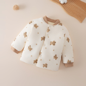 宝宝手工棉花棉衣儿童棉花棉袄婴儿内穿秋冬加厚套装 内胆夹棉上衣