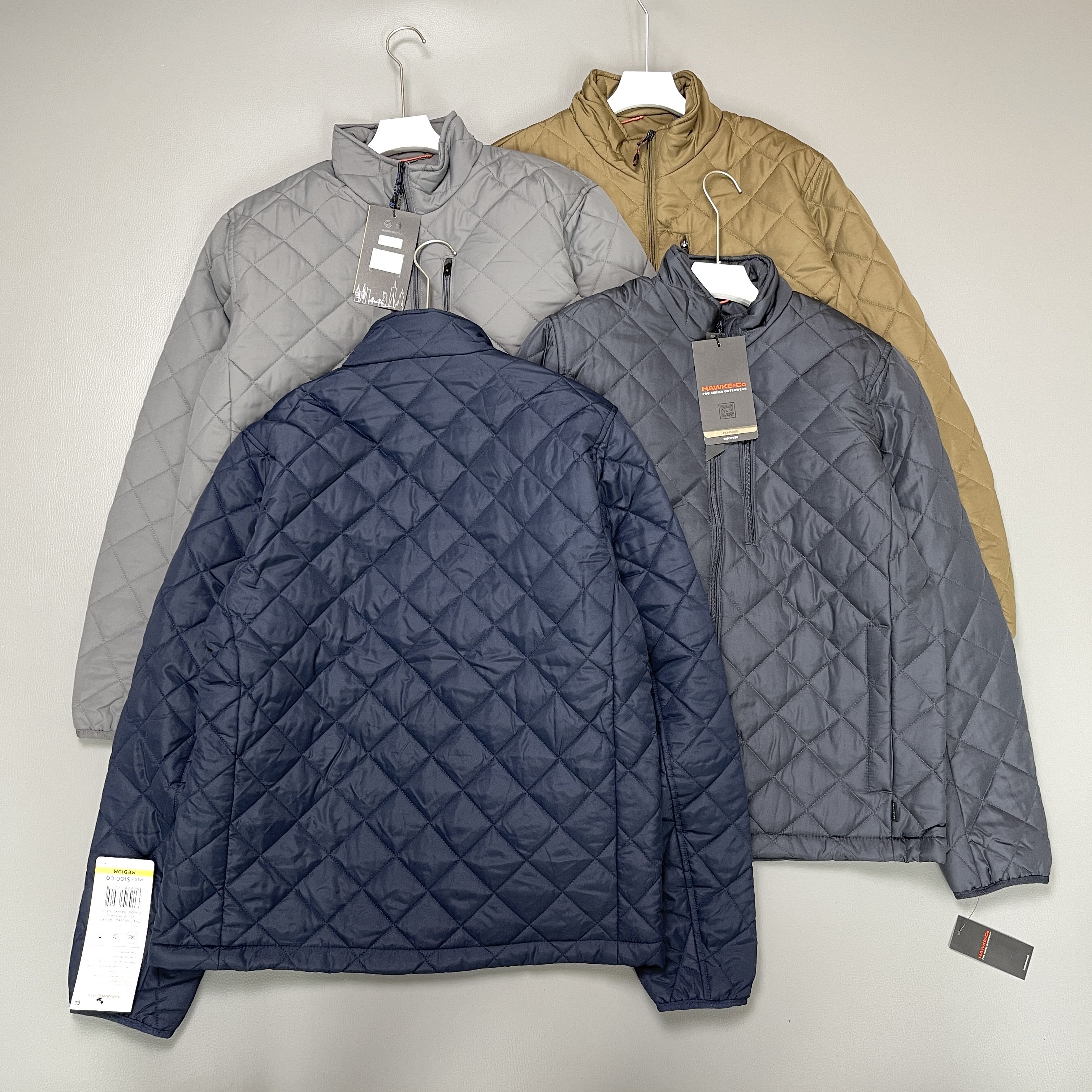 美系单！2025秋冬新款男士立领棉衣外套菱形绗缝保暖休闲棉服上衣,男装,棉衣,淘宝优惠券,粉丝福利购,淘宝优惠卷