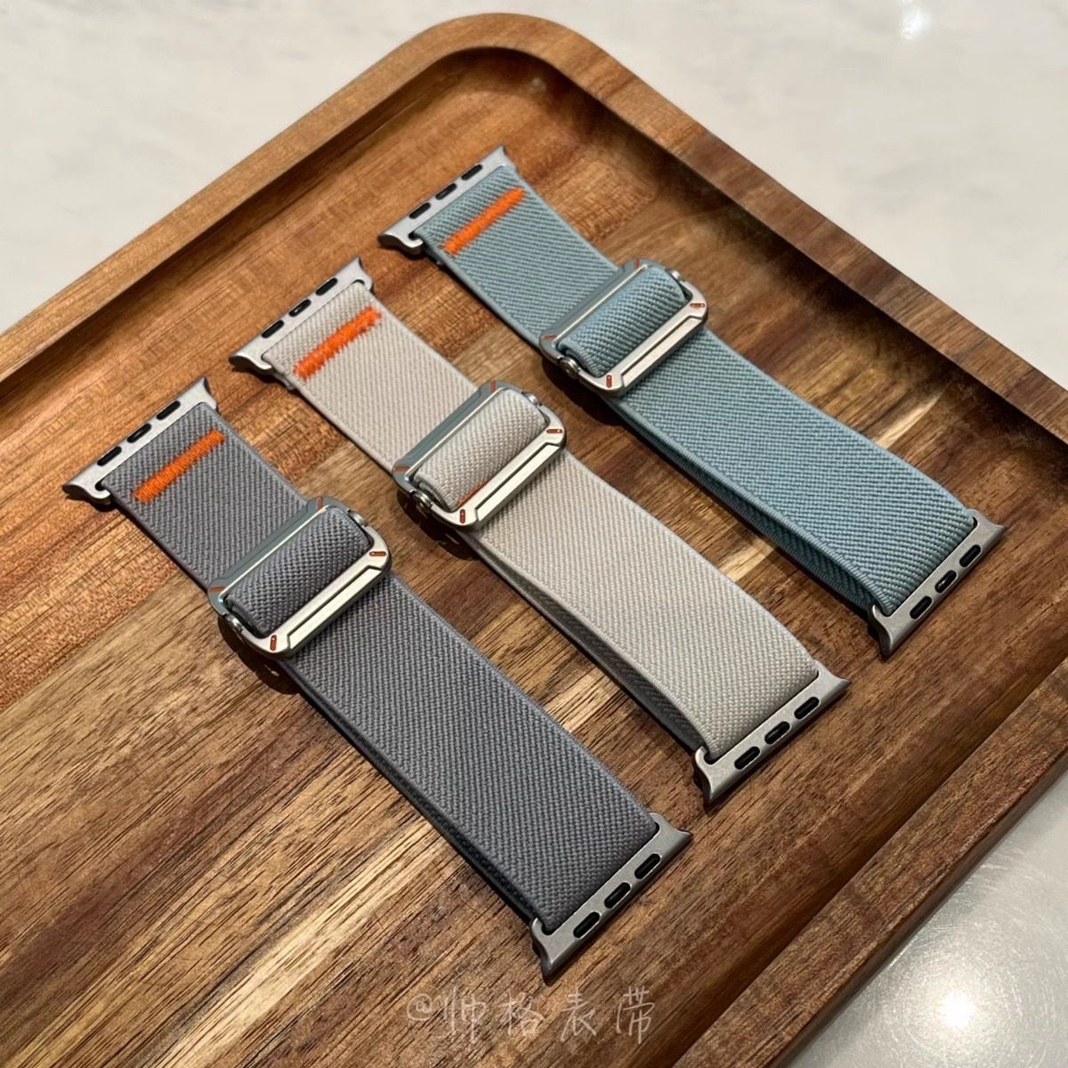 适用苹果手表 编织工装iwatch表带applewatchS11尼龙表带10S9表链