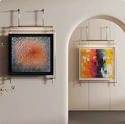 金属中古吊杆墙面装饰画复古风入户玄关高级挂画酒店餐厅格调壁画