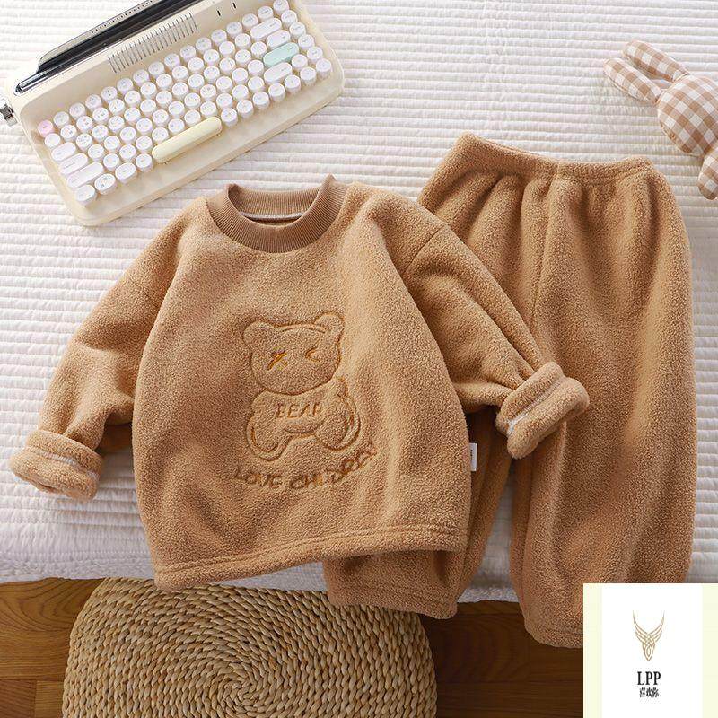 清仓秋冬季儿童睡衣童装宝宝加绒加厚保暖男女童洋气休闲睡衣套装,童装/婴儿装/亲子装,家居服套装,淘宝优惠券,粉丝福利购,淘宝优惠卷