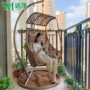 吊篮藤椅网红懒人吊椅单双人家用室内秋千阳台吊床宝宝摇篮椅