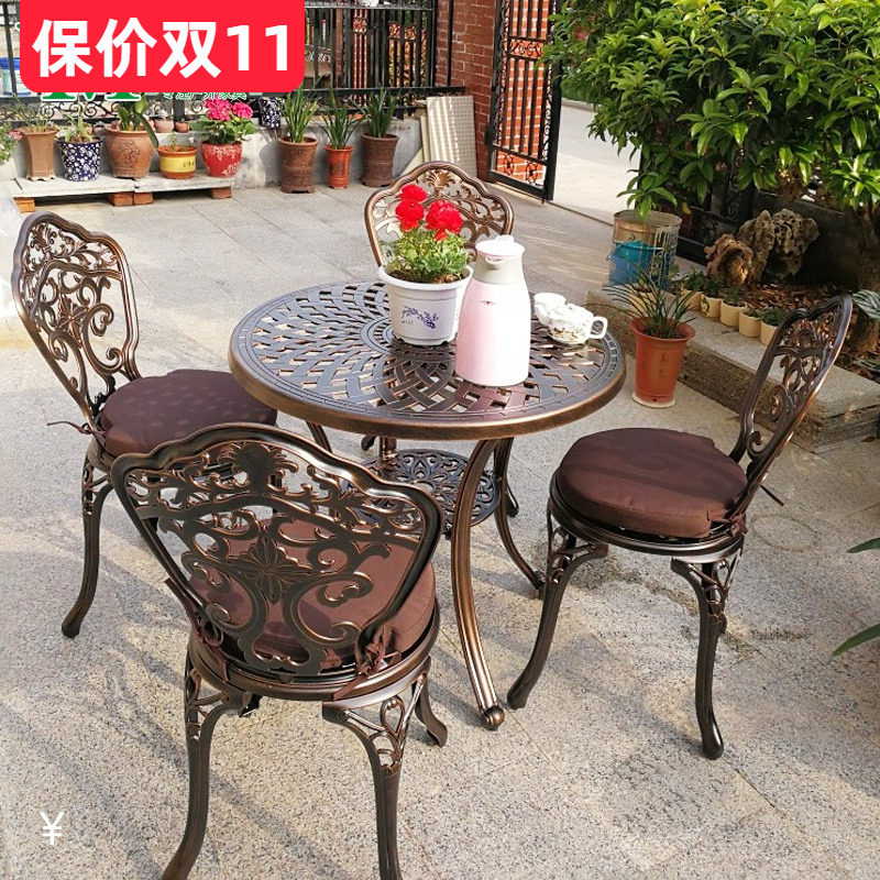 Yuan Mao outdoor Tables and chairs courtyard Open air leisure time villa Terrace waterproof Sunscreen outdoors villa courtyard Tables and chairsin the Residential furniture , Outdoor/Patio furniture , Chairs Kit  category - from Buy2taobao.com to provide professional Taobao agent buy service