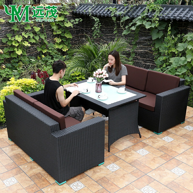 北欧餐桌椅花园室外阳台小沙发