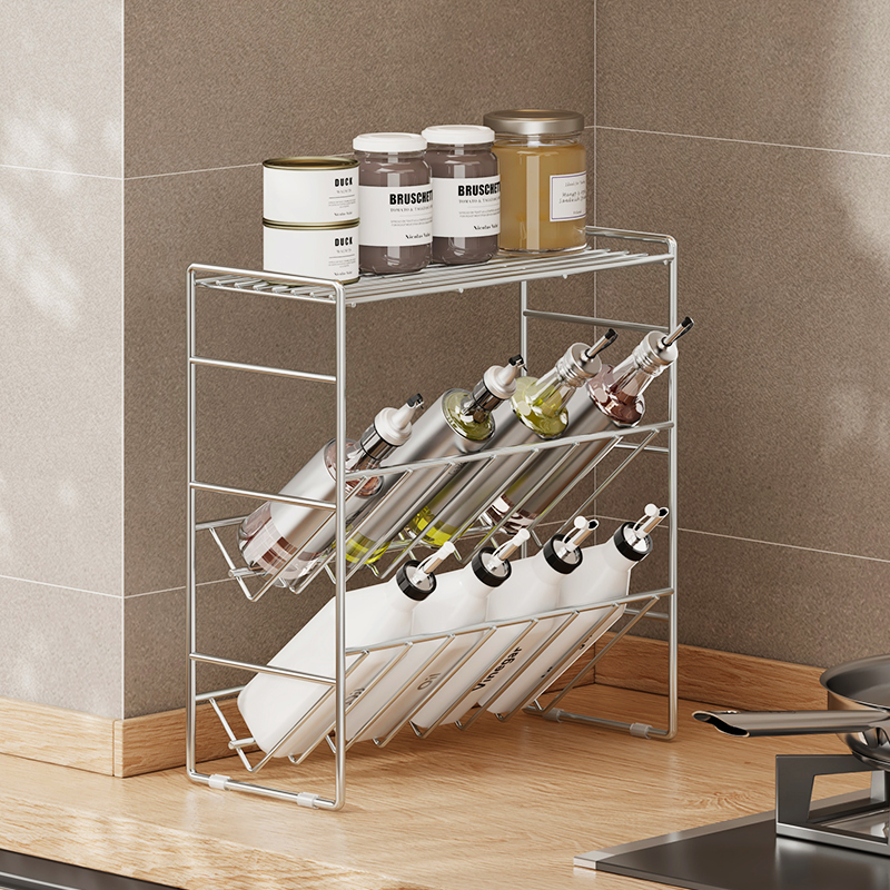 304不锈钢免安装日式调料架