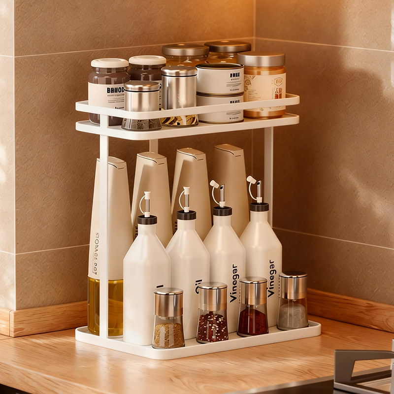 厨房高颜值高级新款转角调料架家用调味料瓶置物架收纳高端小尺寸