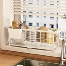 沥水碗盘架窄厨房窗台小碗筷沥水架洗碗槽水池置物架放水槽晾碗架