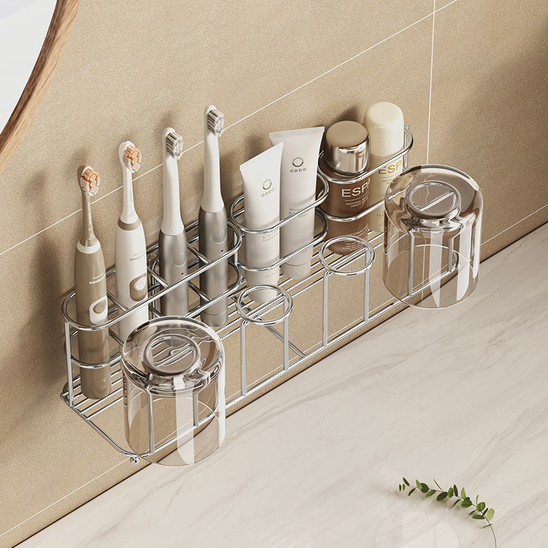 牙刷置物架304不锈钢电动牙刷置