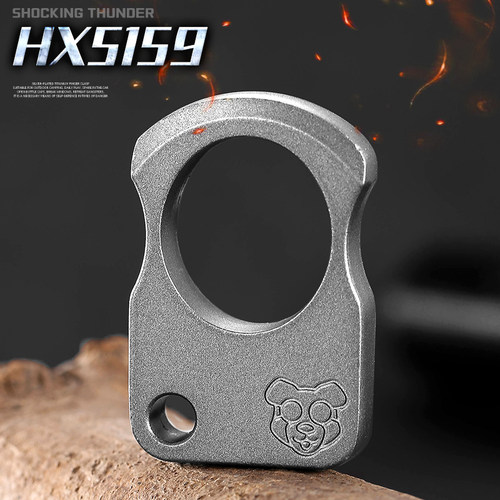 单指指虎edc锌合金野营求生随身应急户外自卫拳扣迷你车载破窗器