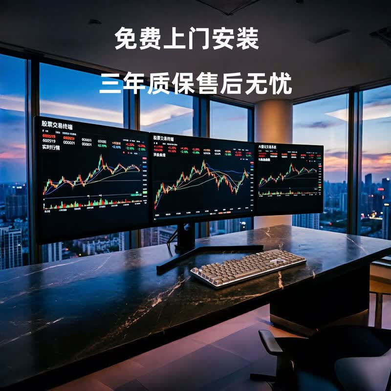 新款高端炒股直屏家用多屏电脑