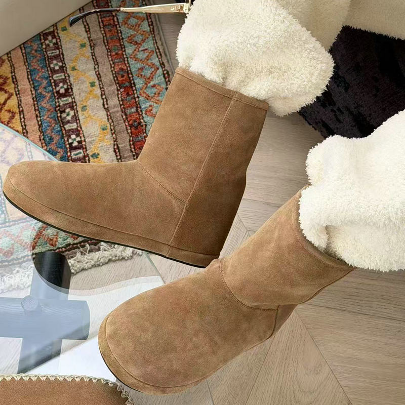 诗歌兰女鞋大棉雪地靴女2025新款