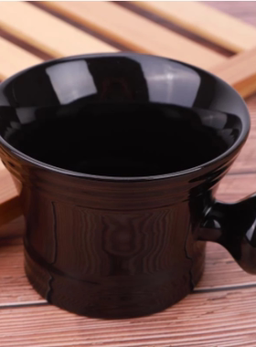 YAQI 黑色塑料男士剃须碗 女士焗油碗皂碗胡刷碗理发店用