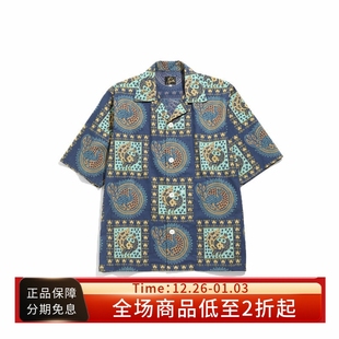 HPT Shirt复古图腾宽松夏威夷短袖 NEEDLES Cabana 开襟衬衫 22SS