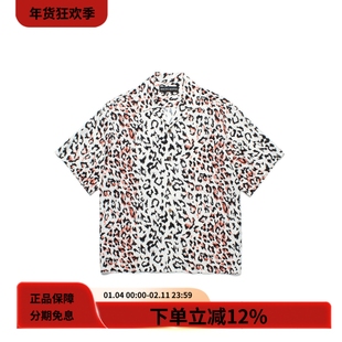 WACKO MARIA 25SS HAWAIIAN SHIRT S/S宽松豹纹夏威夷短袖衬衫