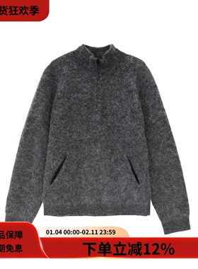 Hiking Patrol 25FW MOHAIR KNIT马海毛羊毛混纺保暖中领针织毛衣