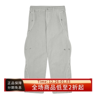 GEAR PANTS纯棉廓形剪裁宽松休闲长裤 25FW WAVE COTTON SAN
