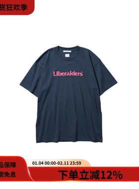 Liberaiders 25SS OG LOGO TEE复古水洗纯棉印花宽松圆领短袖T恤