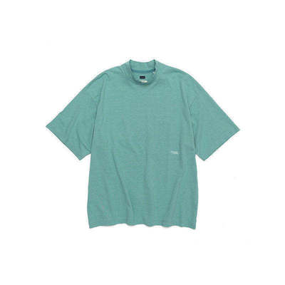 nanamica日系宽松半高领短袖T恤