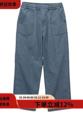nanamica 25FW Deck Pants靛蓝色纯棉宽松直筒休闲甲板长裤