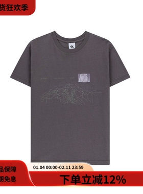 SAN SAN GEAR 25SS ORGAN SYSTEM TEE暗红色纯棉印花圆领短袖T恤