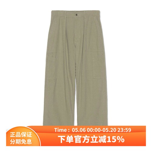 nanamica丝绵斜纹宽松休闲长裤