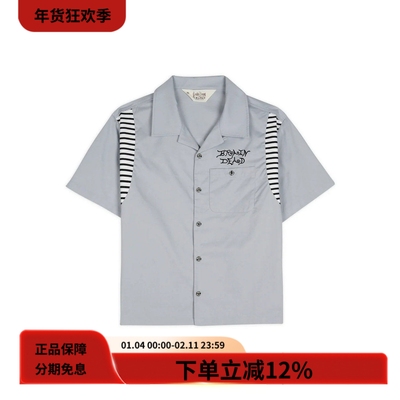 BrainDead宽松保龄球短袖衬衫