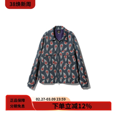 NEEDLES复古羽毛满印宽松夹克